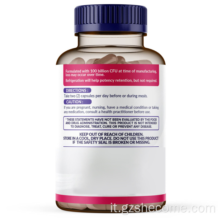 Probiotici per donne 100 miliardi di CFU con prebiotici